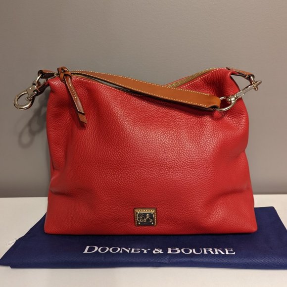Dooney & Bourke Bags Dooney Bourke Red Juliette Leather Hobo Poshmark